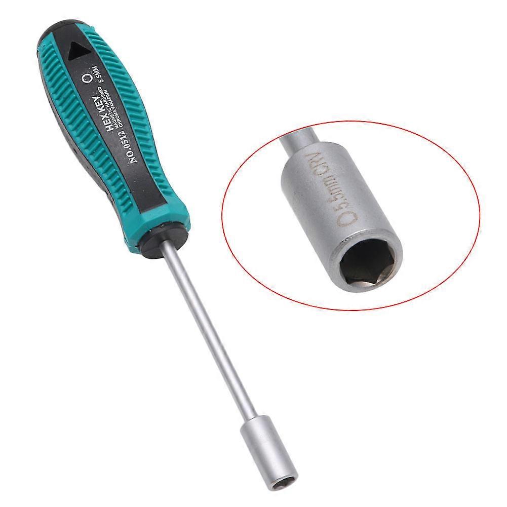 Metal Socket Driver Wrench Screwdriver Hex Nut for Key Nutdriver Hand Tool 5.5mm