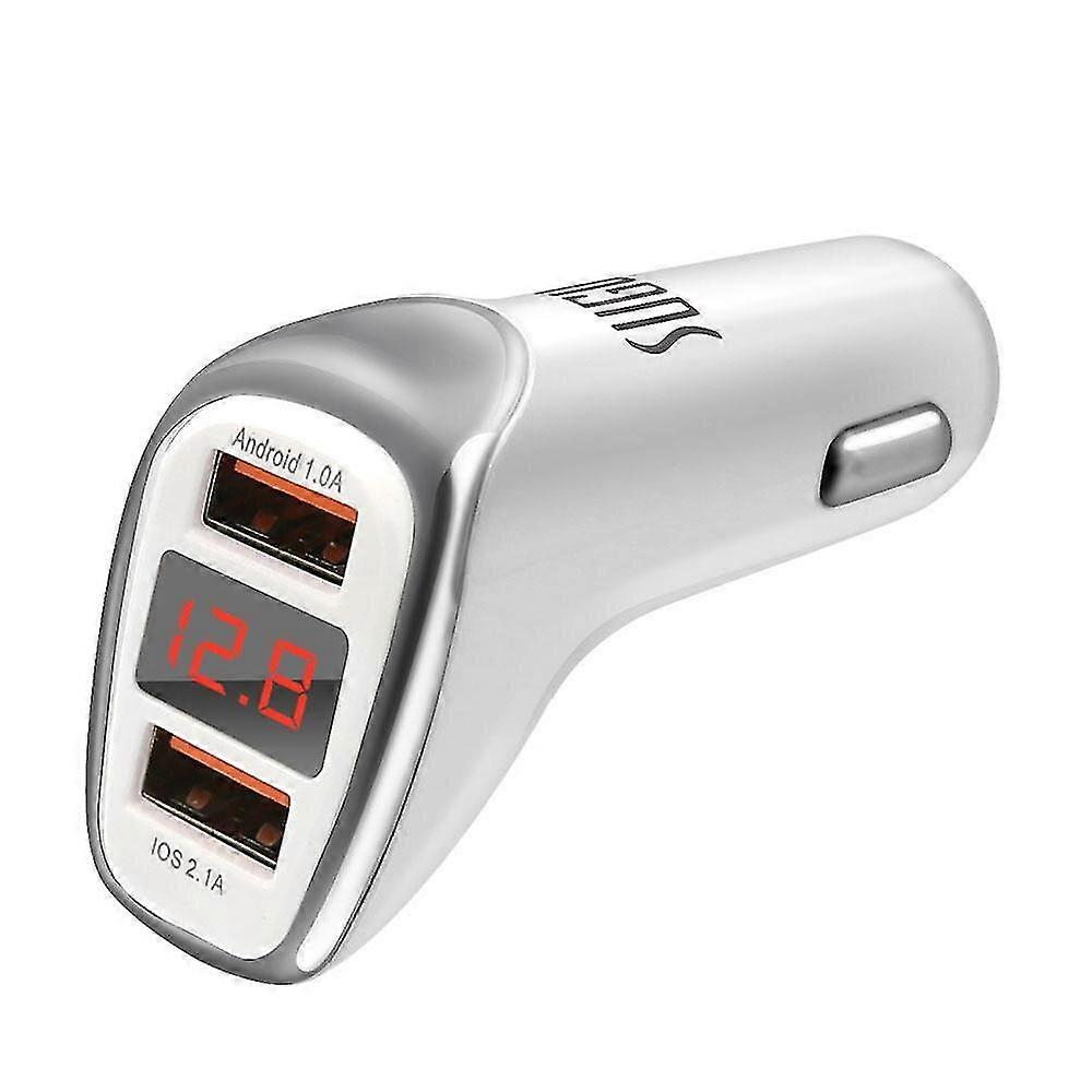 3.1a digital display car charger dual usb intelligent voltage current