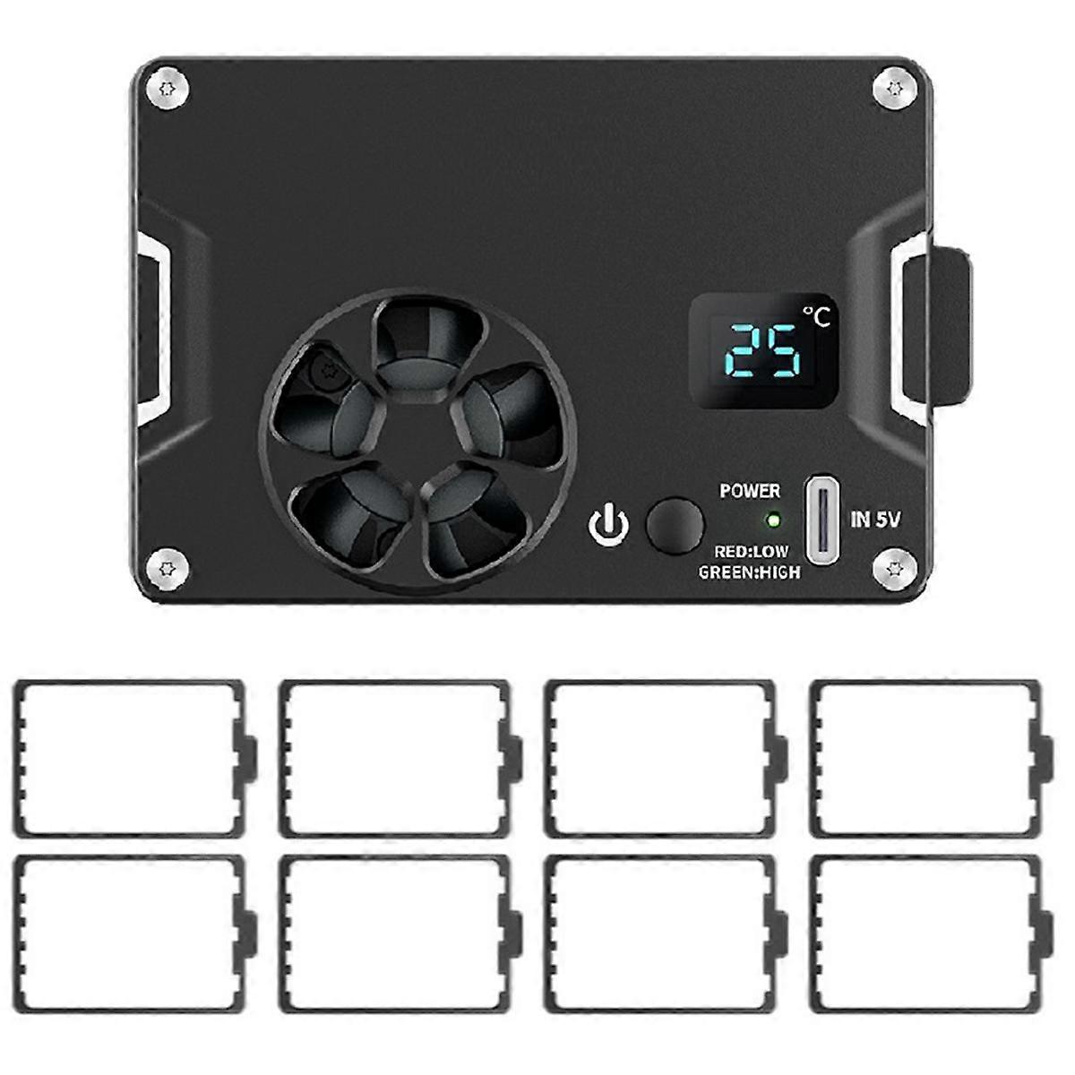 New Camera Fan for A7M4/ZVE1/R8 Outdoor Live Vlog with Lithium Battery Semiconductor Cooling Radiat