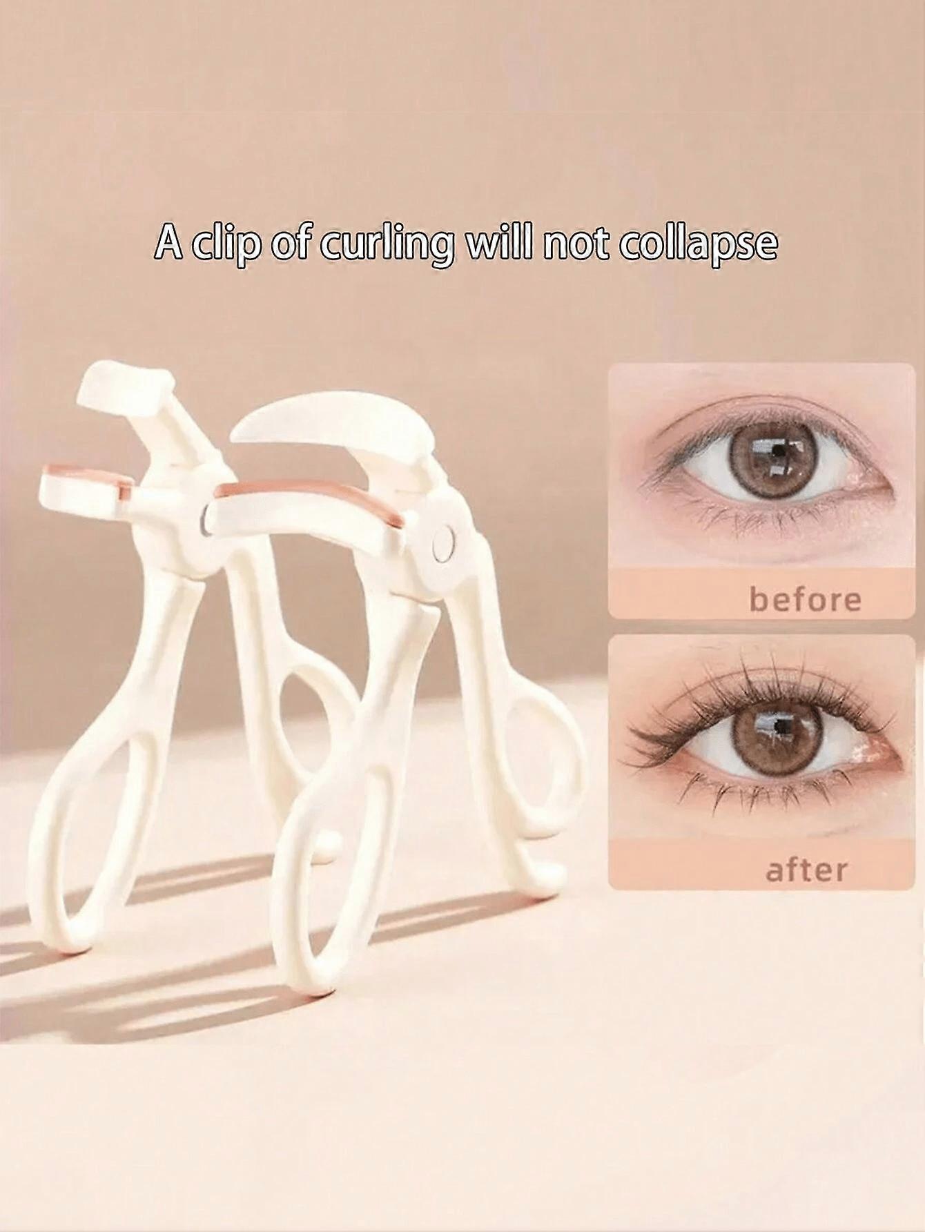 2/1pc New Arrival Wide-Angle Partial Eyelash Curler, Light-Weight, Suitable For Home And Outdoor Use, Portable Mini Eyelash Curler, Makeup Tool For Th