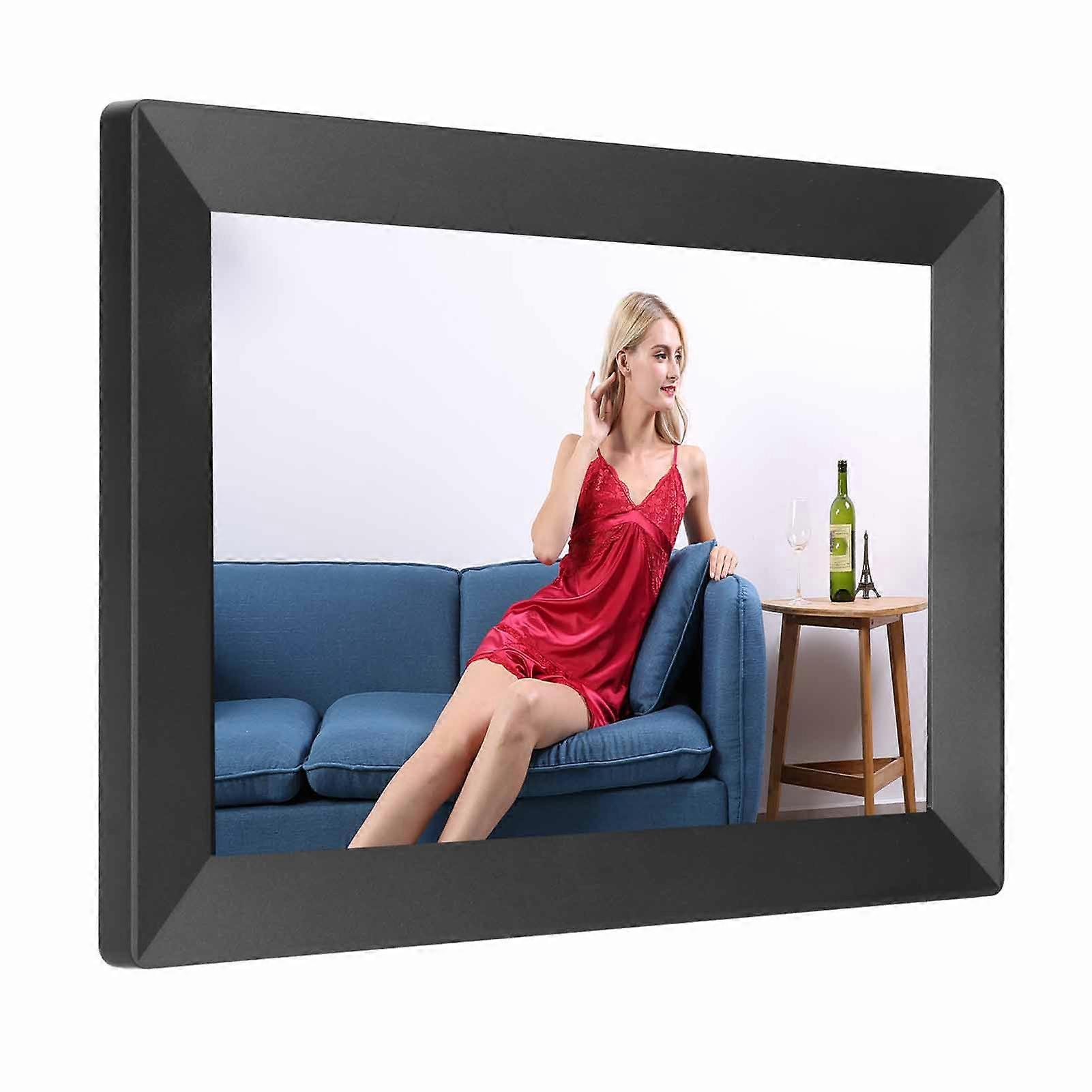 10 Inch Digital Photo Frame 16GB WiFi HD Touch Screen EU Plug