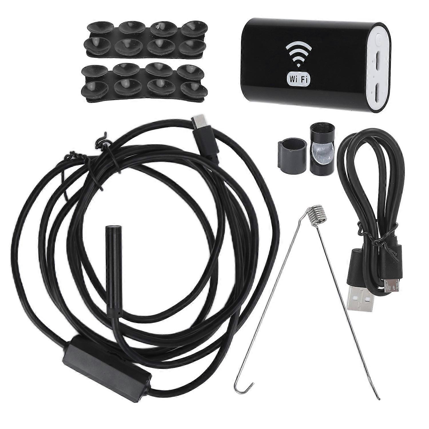 F99 8mm Industrial Endoscope Hard Wire High Definition WIFI Boroscope for Equipment Maintenance1.5m