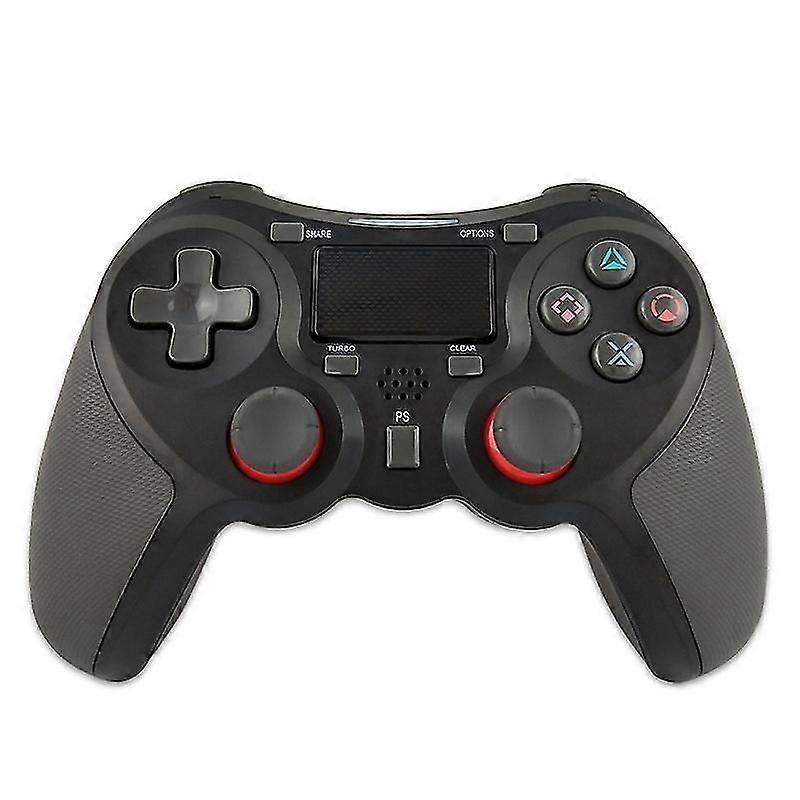 Rubberized Wireless Game Controller Bluetooth Handle for PS4 Host(White )