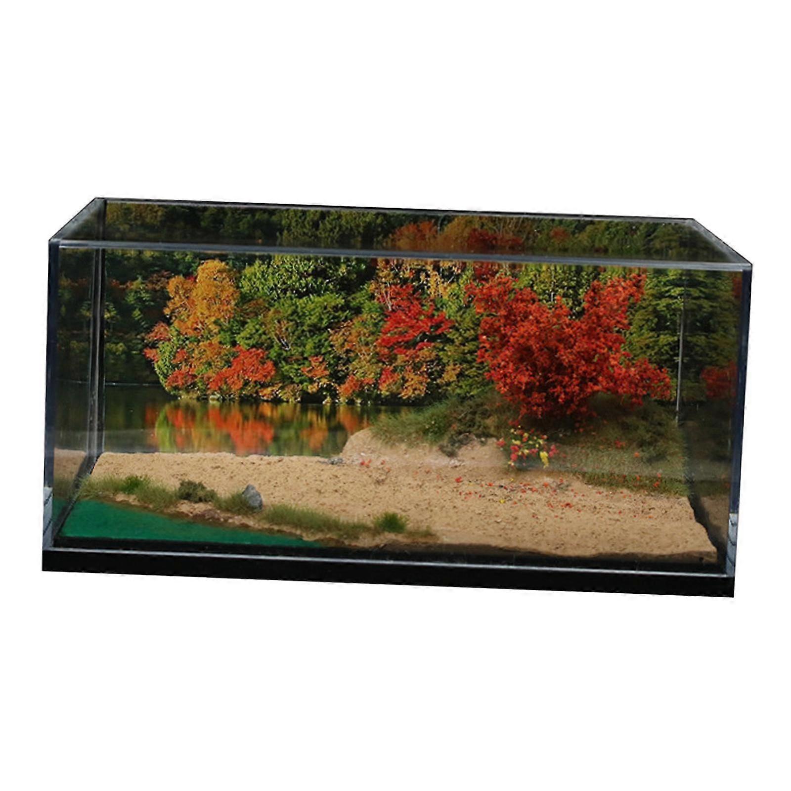 1:64 mit Acryl Abdeckung Modell Auto Szene Diorama für Auto Modell Tischplatte Dekor