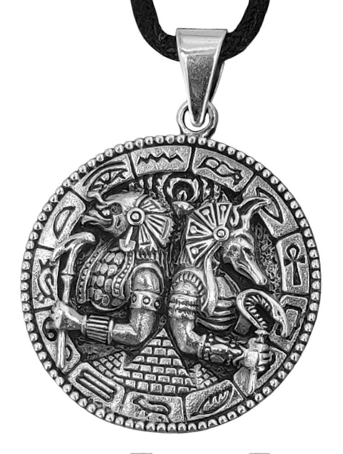 Colgante 410 Horus y Anubis - Plata