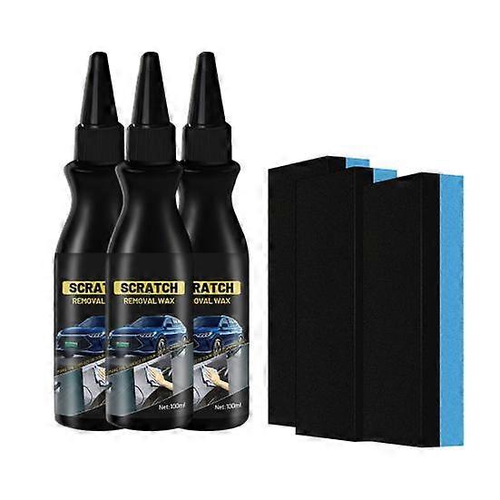 2/3Pcs Car Scratch Repair Paste with Sponge 100ml Professional Scratch Remover Kit