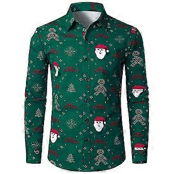 Men´s Business Casual Long Sleeve Shirt Shiny Gold...