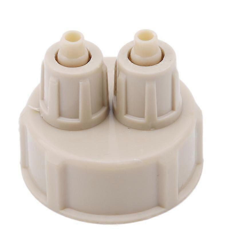 Abs Aquarium Co2 System Kit Generator Part Pro Tubes Valve Guage Bottle Cap For Fish Tank2pcs, White)