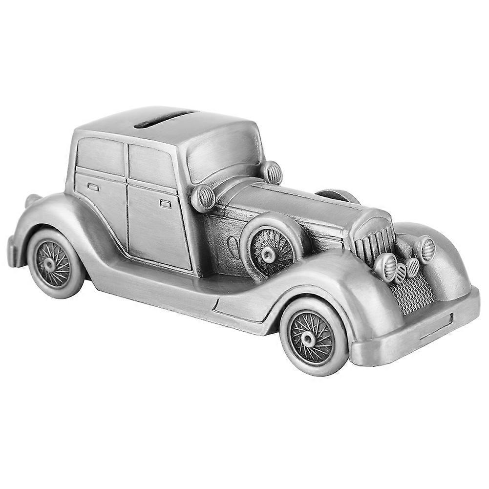 Alloy Material Retro Style Car Shape Coin Bank Money Saving Box for Kid