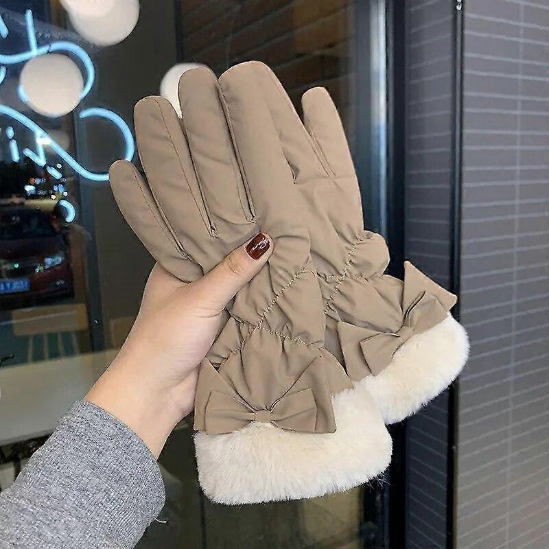 Gloves Women's Winter Thickened Windproof Gloves Winter Keep Warm Gloves