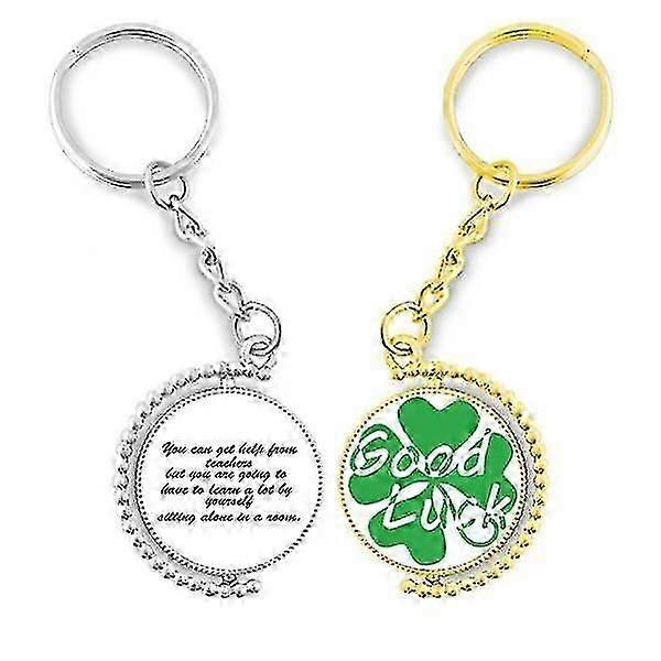 Learning Depends On Yourself Key Chain Ring Accessory Couple Keyholder Lucky