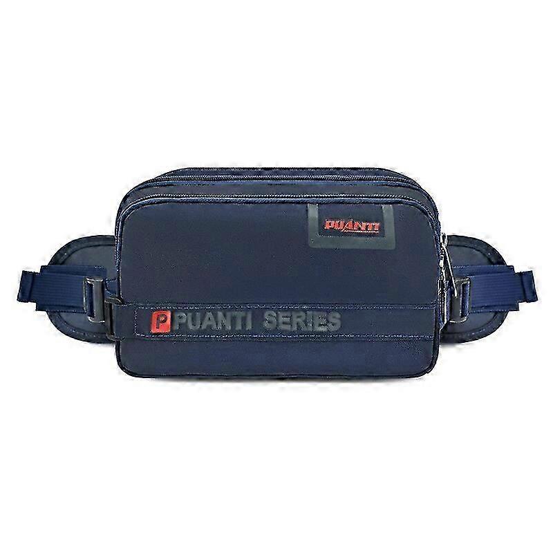 多機能ファニーパックメンズウエストバッグカジュアルオックスフォードメンズチェストポーチブラックファニーパック