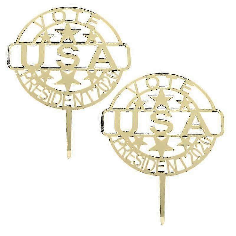 unique 2pcs cake decorations, Independence Day Cake Toppers