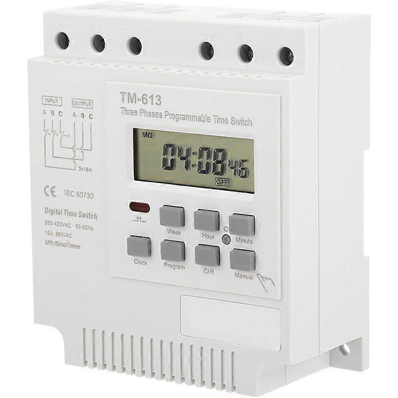 TM-163 380V Three Phase Digital Weekly Programmable Control Power Timer Switch,Programmable Time Switch