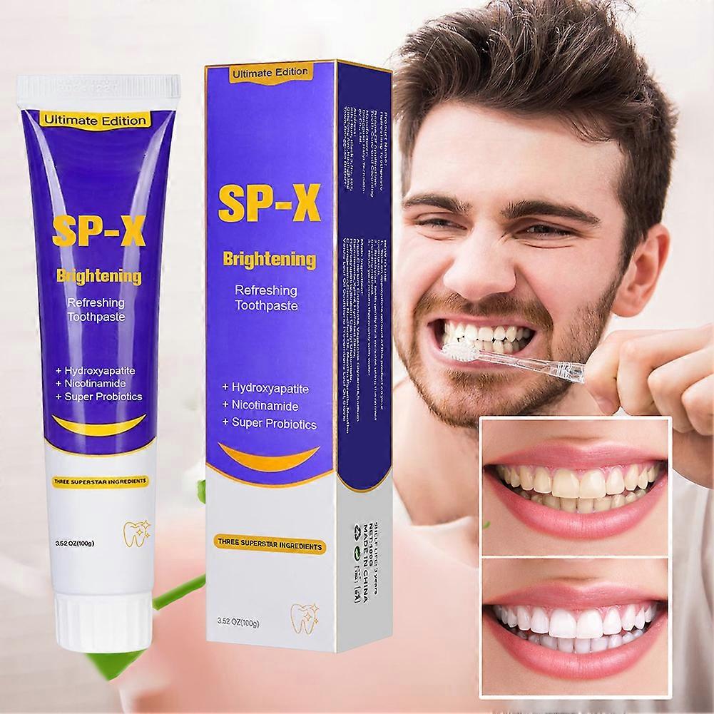100g Sp-X Whitening Toothpaste Prevent Teeth Yellowing Freshen Breath for Adults Children