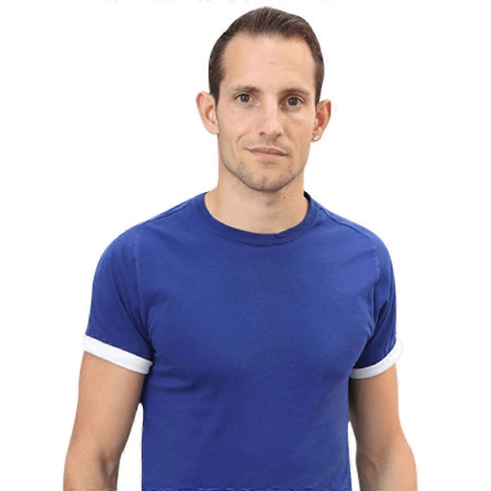 Renaud Lavillenie (blaues Hemd) Halbkörper-Buddy-Ausschnitt