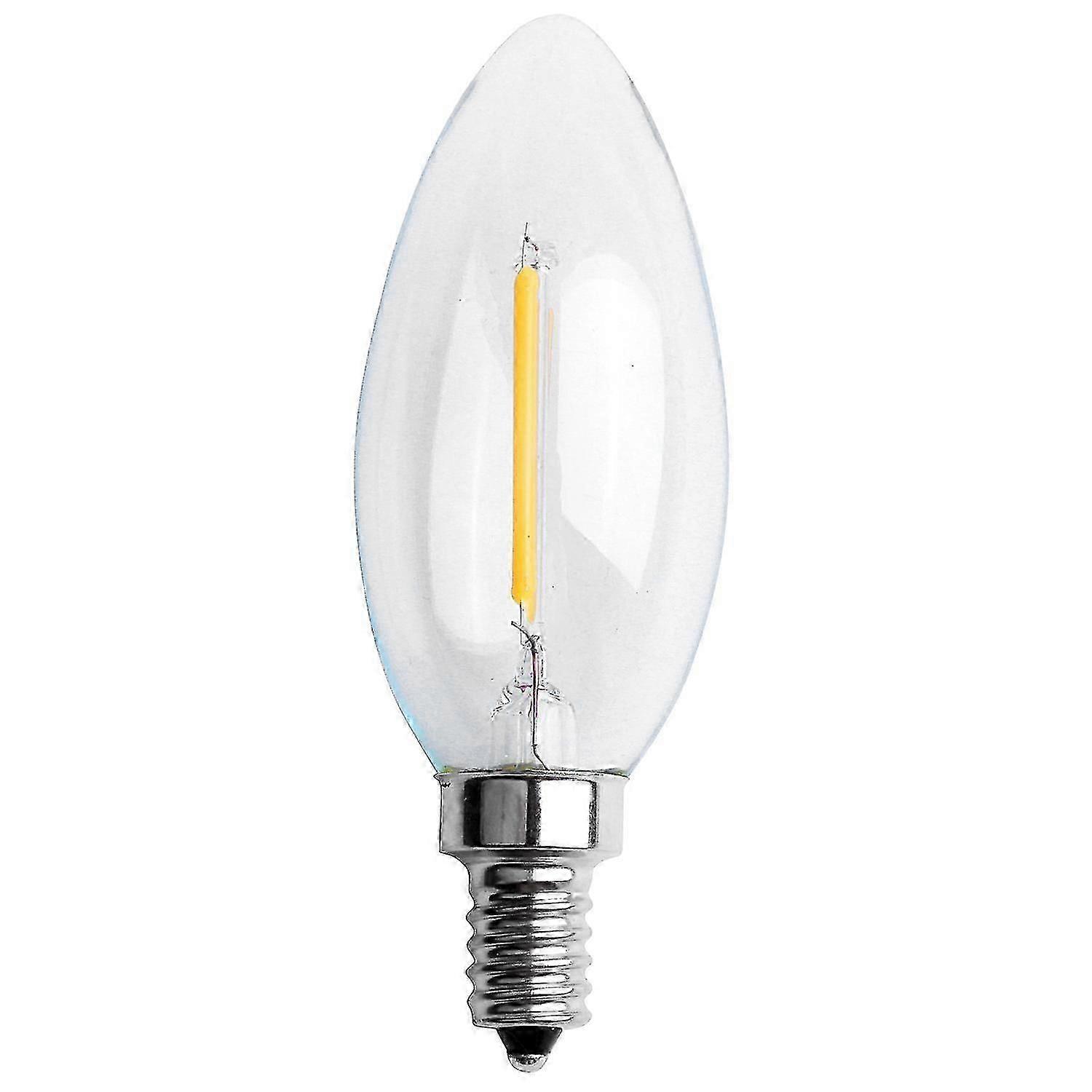 E12 2w Edison Candle Flame Filament Led Light Bulb Lamp 10*3.5cm