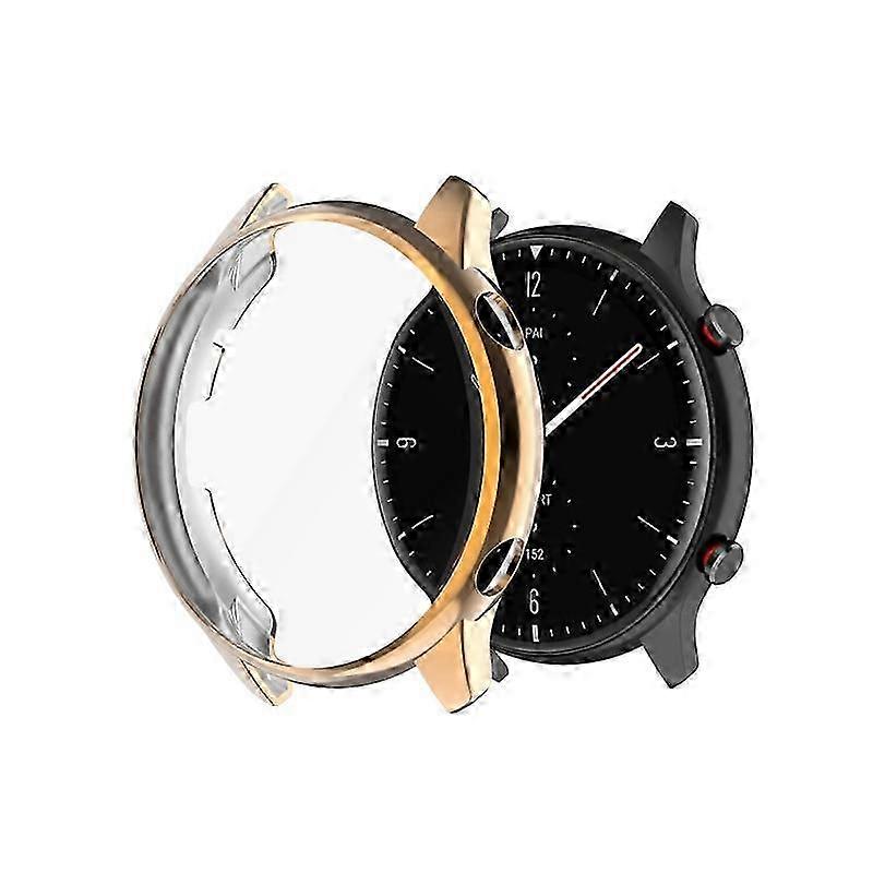 Huami Amazfit GTR 2/GTR2 Screen Protector & Bumper Case, Anti-Scratch TPU Film Full Coverage