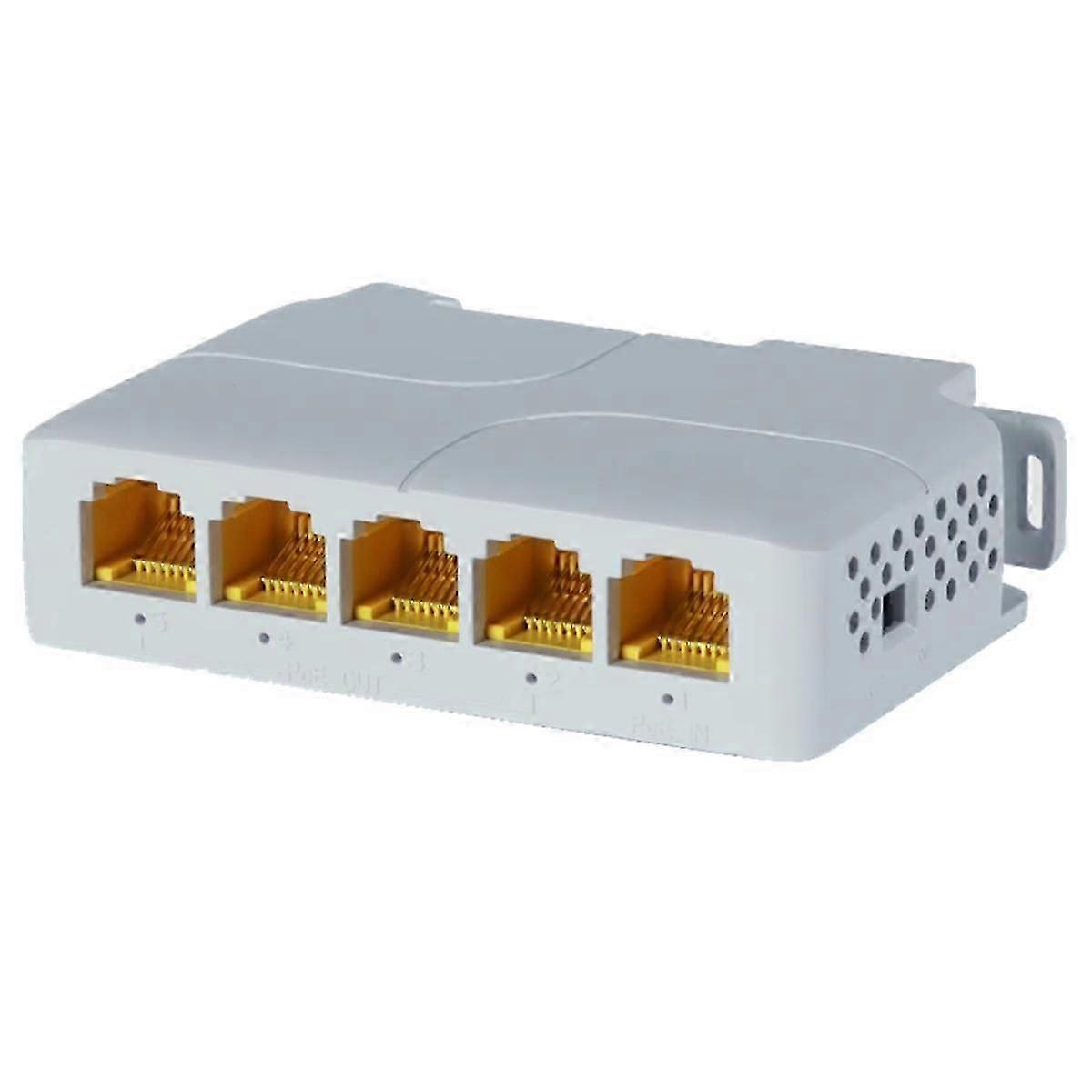 5 Port 1000Mbps POE Extender Network Switch Repeater Support IEEE802.3af/At/Bt 100m for POE Switch js