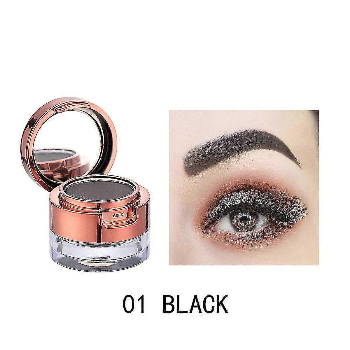 Double brow dye eyebrow powder combination, lasting not to remove makeup eyebrow powder, stereotype wild eyebrow cream