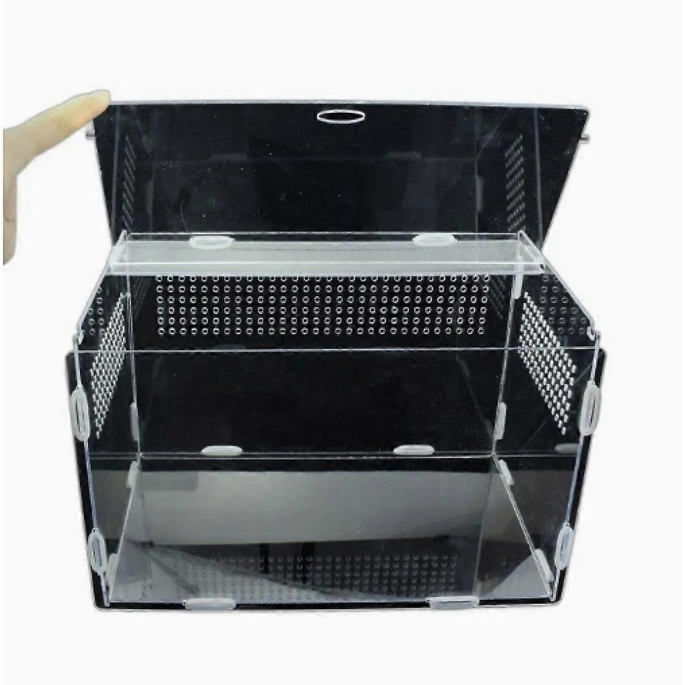 Mini glass container transport box, acrylic reptile breeding box, portable reptile breeding box transparent reptile breeding box
