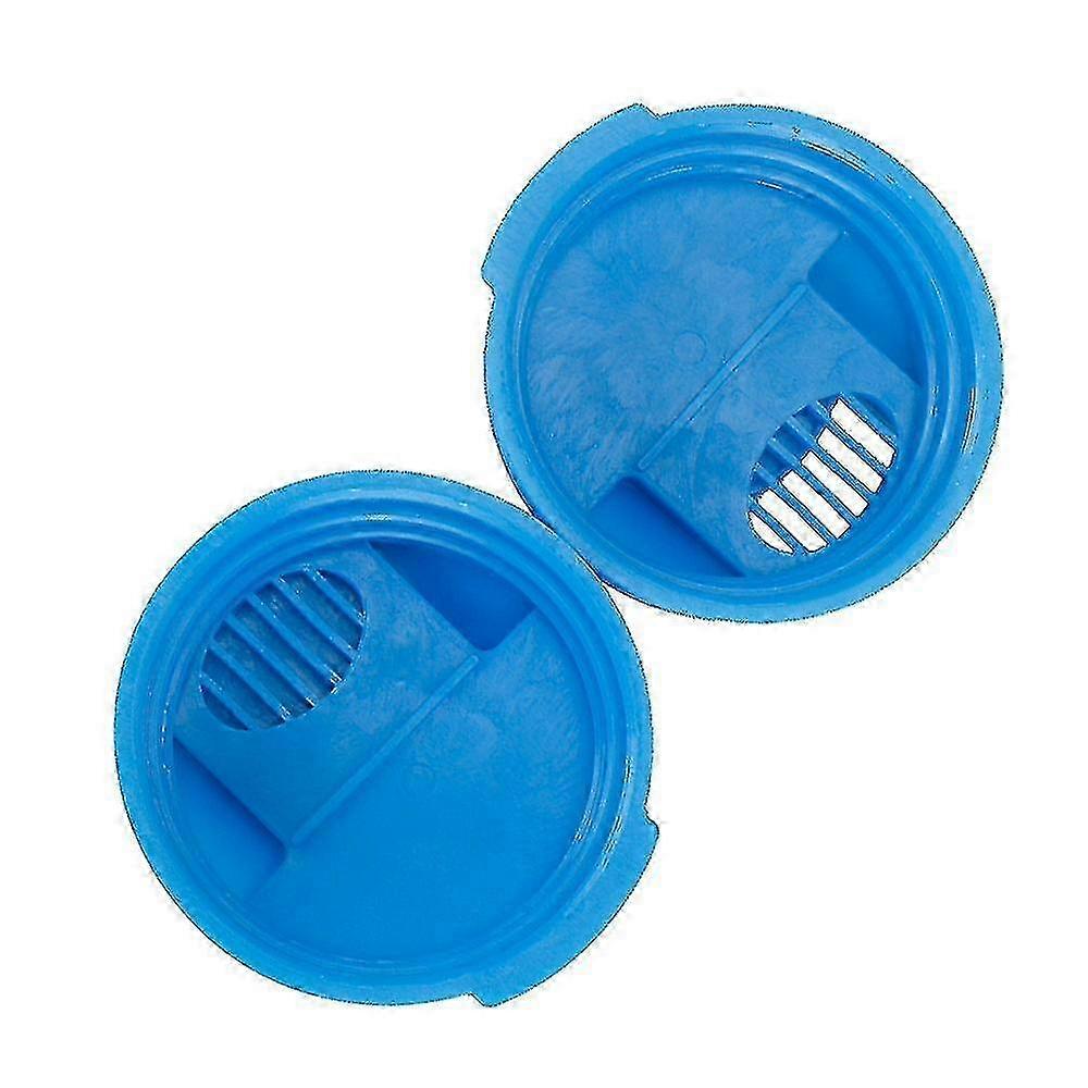 Leakproof Press-Type Reusable Can Caps for Soda & Beer 2 Pcs Blue