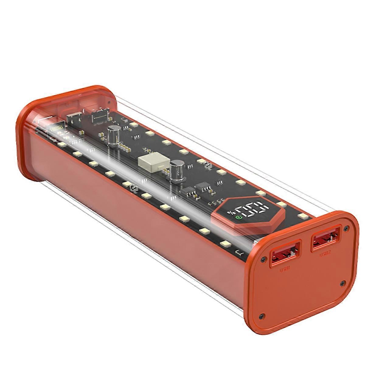 21700 DIY Power Bank Case LED Screen Battery Storage Shell A