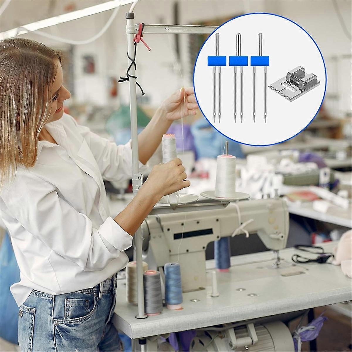 Double Needle Sewing Machine Double Needle Double Stretch Needle