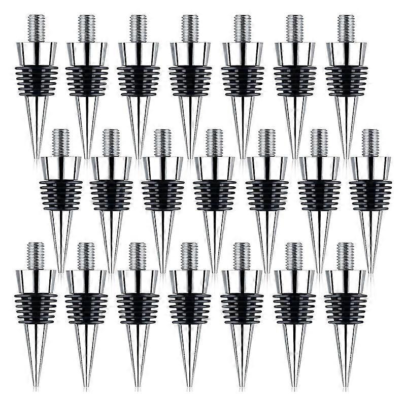 21Pcs Bottle Stopper Zinc Alloy Wine Bottle Stopper Kits Ring Wine Topper Reusable Wine Corks Bottle