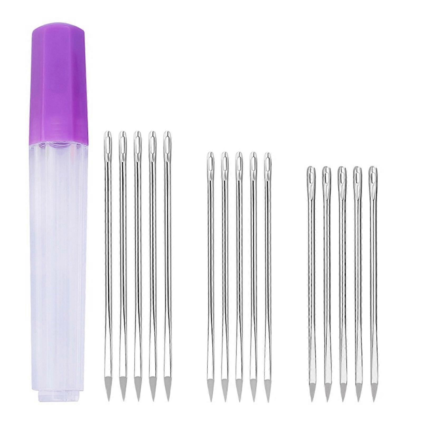 Durable Leather Sewing Needle for Leather Hobbyists Pointed Stitching Needle Essential Hand Sewing Supplies
