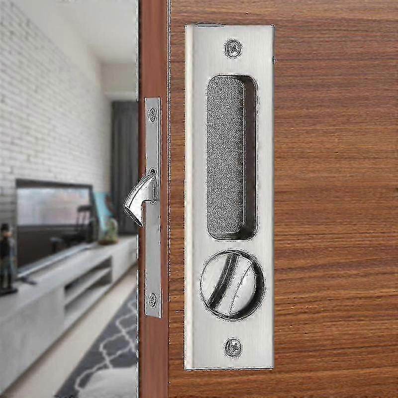 انزلاق قفل الباب غير مرئية راحة مقبض مزلاج جيب انزلاق قفل الباب للأثاث الخشبي الأجهزة