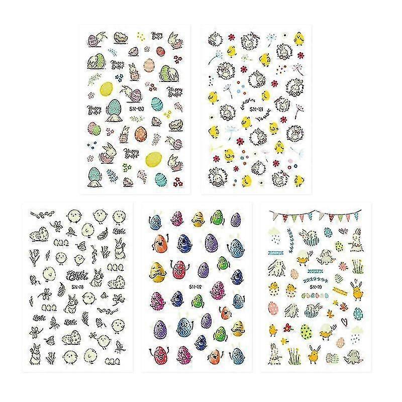 5sheets Easter Manicure Sticker