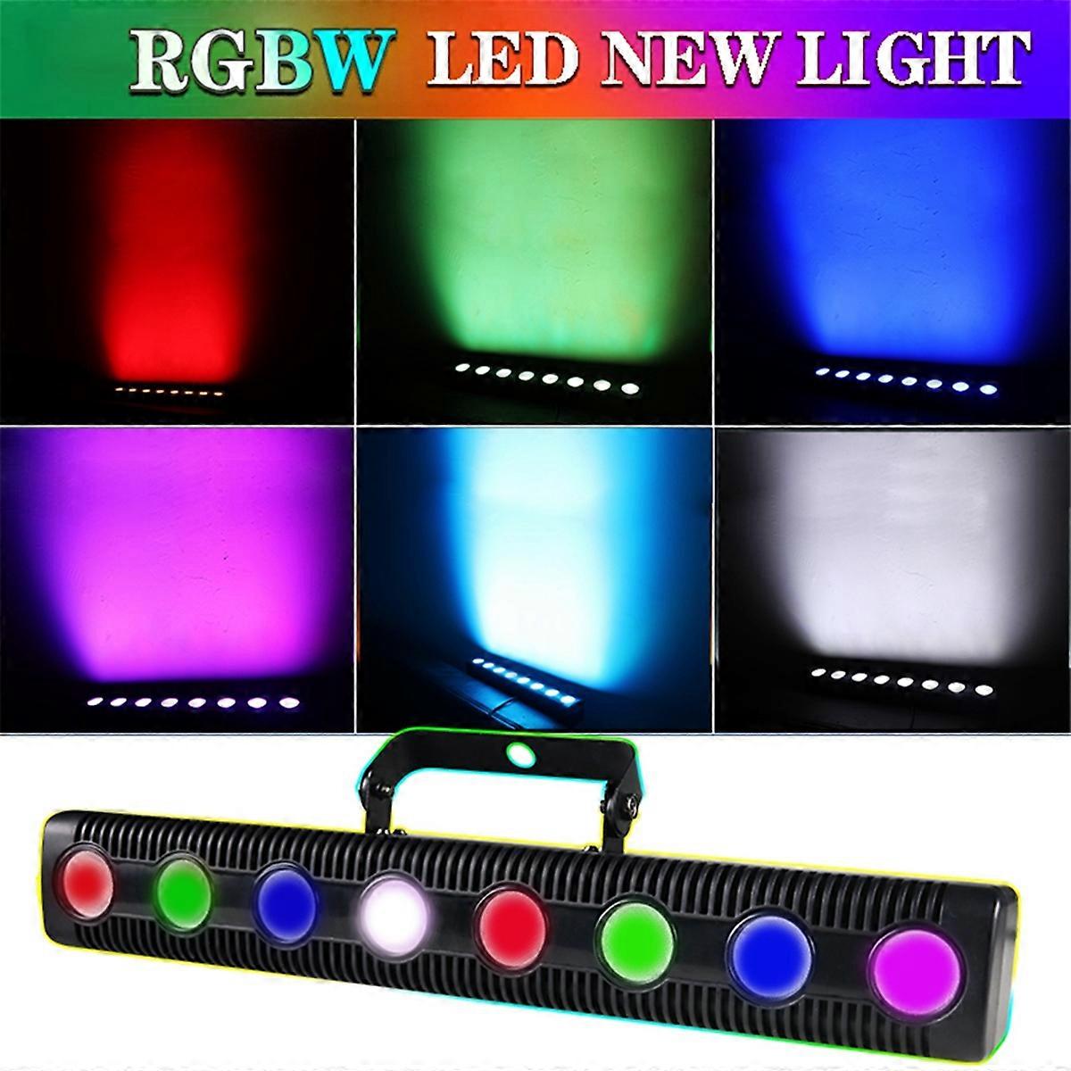 8 LED RGBW 4IN1 DMX Wall Wash Lamp for Bar Holiday Decorate (EU PLUG)
