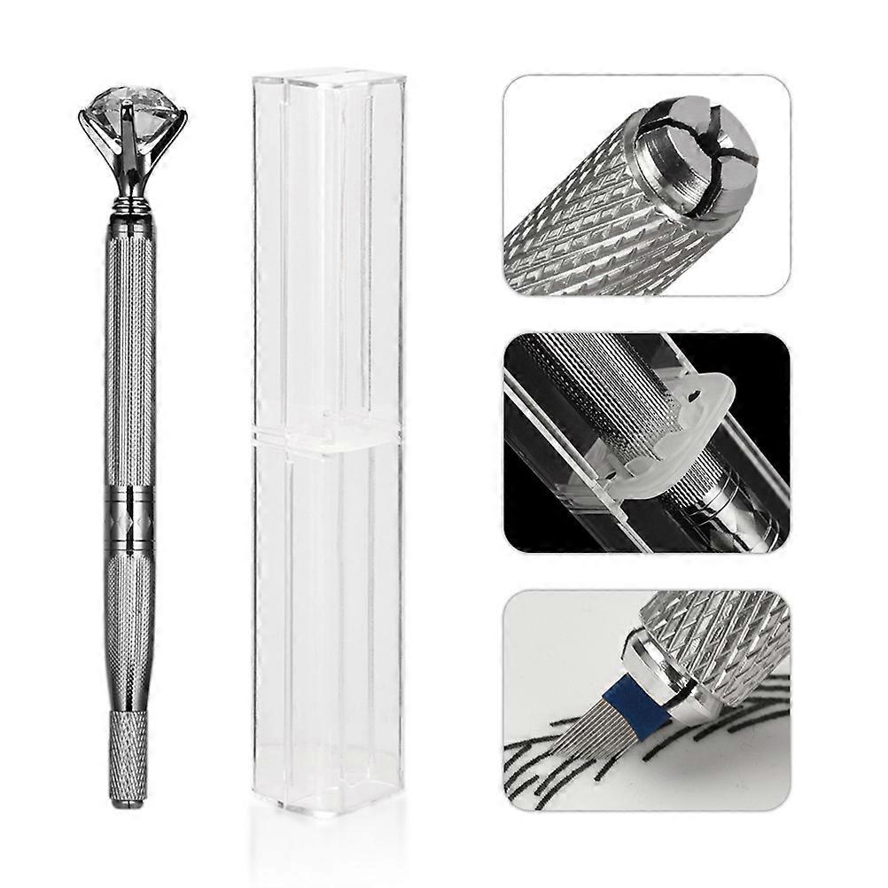 Microblading Pen with Head Permanent Makeup Pen Manual Machine for Eyebrow Tattoo Tool