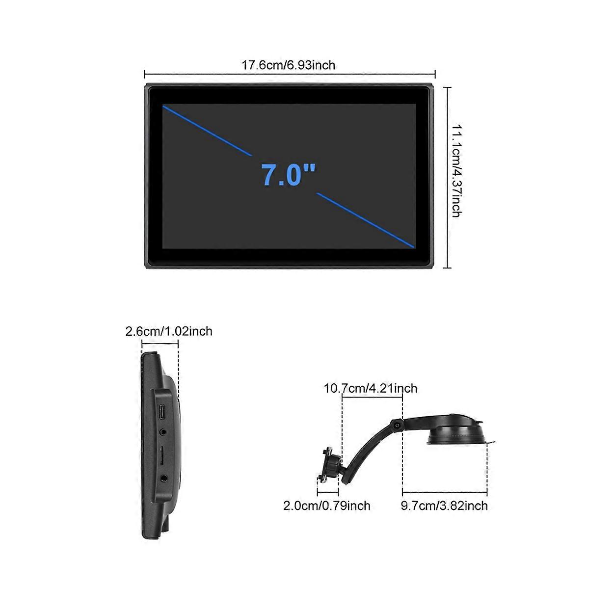 Wireless Carplay Screen, 7 inch HD Car Stereo Carplay Android Auto