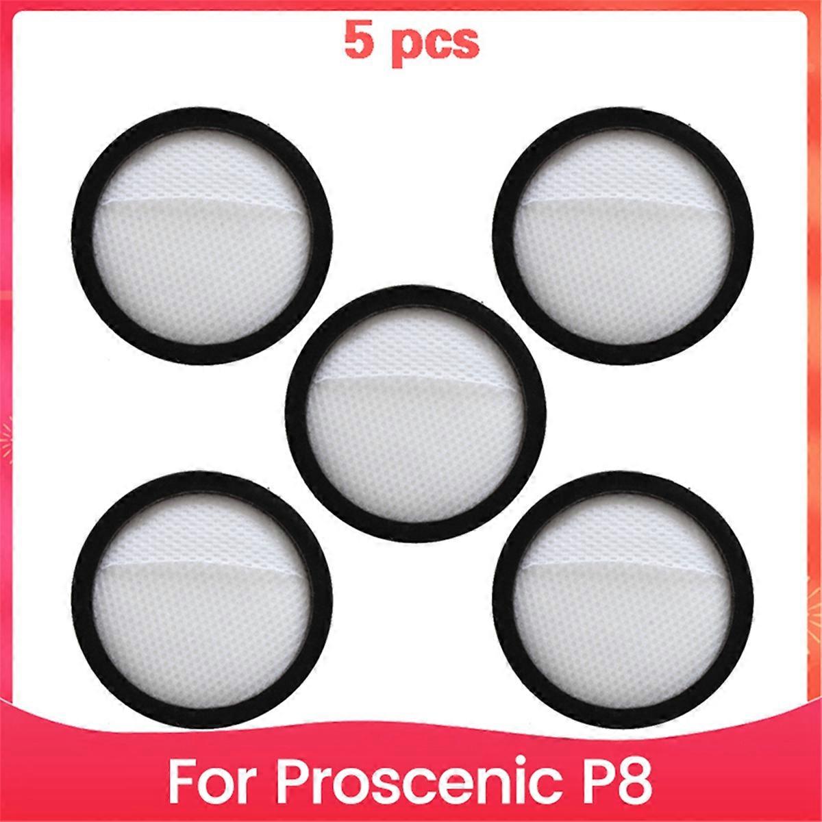 5Pcs Filters Cleaning Replacement Hepa Filter for Proscenic P8