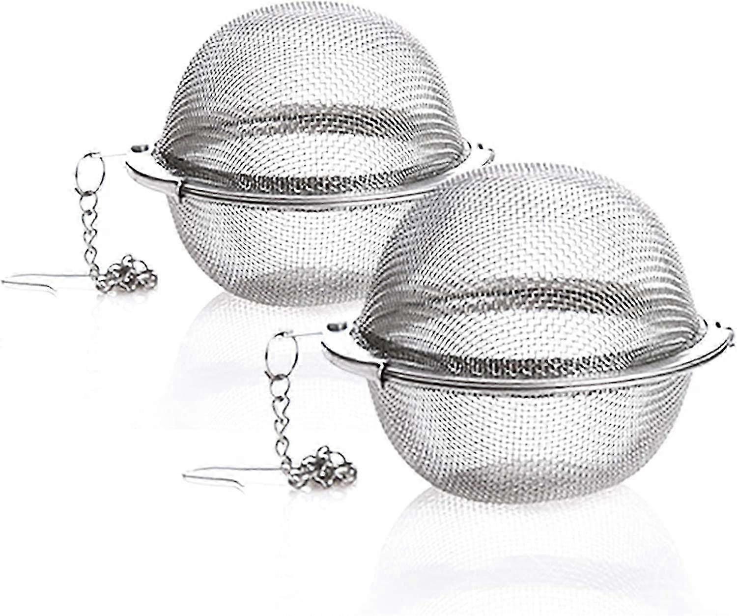 2 Pack Tea Strainers - Stainless Steel Mesh Tea Ball Infuser (2 Pack Tea Strainers)