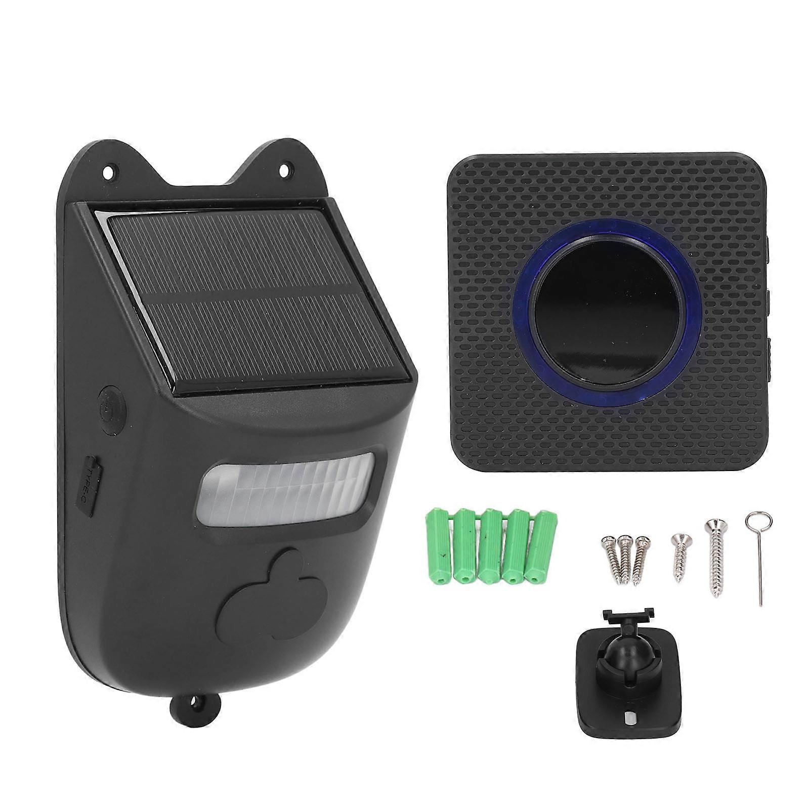 Solar Driveway Alarm Long Range Digital Display Remote Monitoring Wireless Motion Sensor Detector Alert System