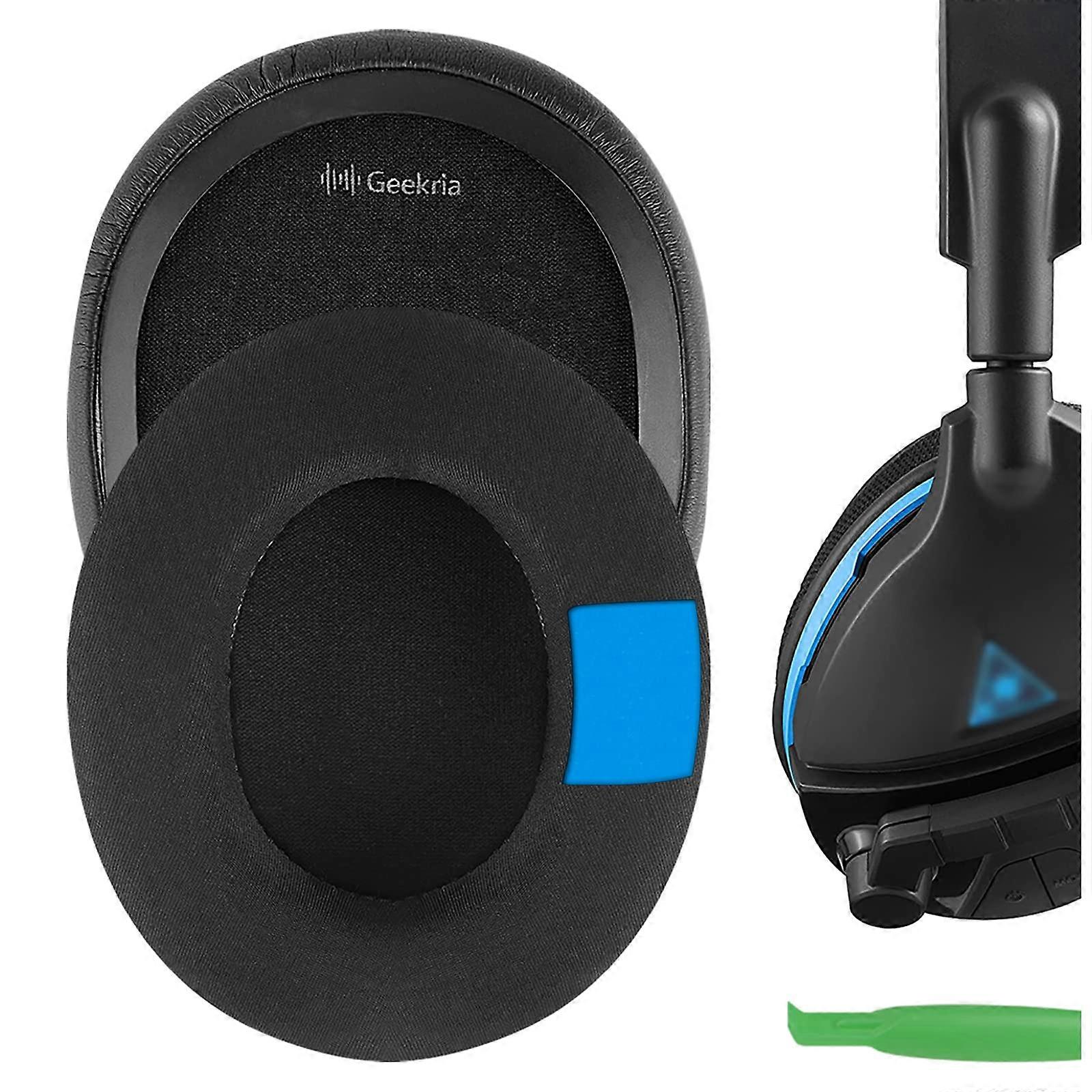 Sport Cooling Gel Replacement Soft Ear Pads Turtle for Beach Stealth, Ear Force, etc. (Black)