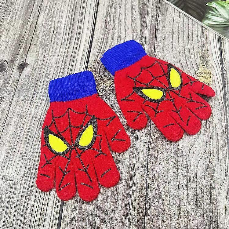 スパイダーマン漫画ウォームハットコスプレおもちゃクリスマスギフトChridernキッズハットグローブセット