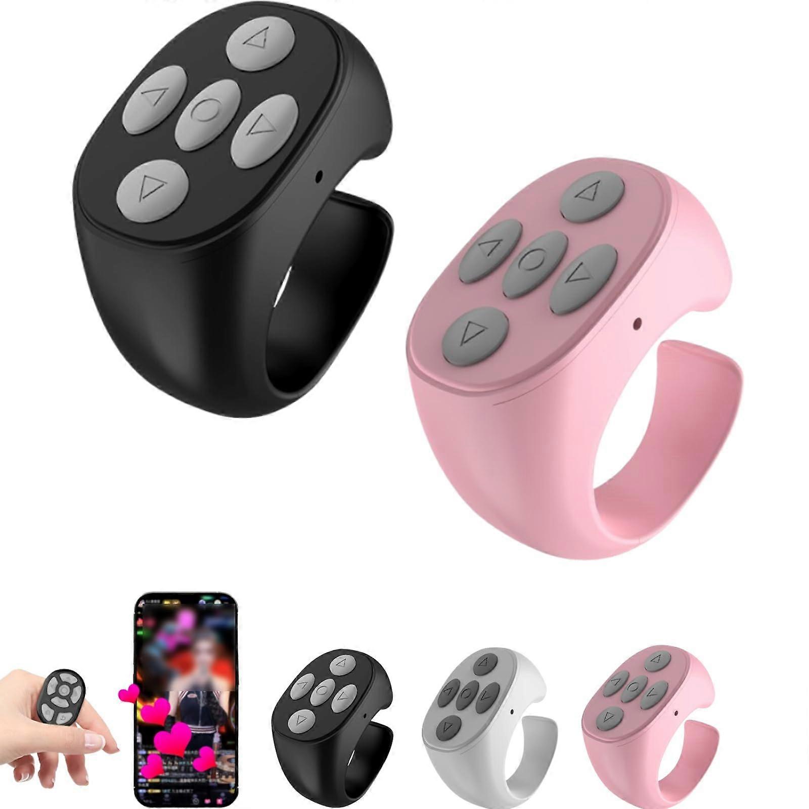 Taprinferior Fingertip Wireless Bluetooth, Wireless Remote Ring Scroller