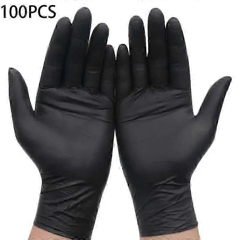 20/50/100PCS Gants Noirs En Nitrile Épaissi Durable Gants De Nettoyage Ménager Gant De Vaisselle Pour
