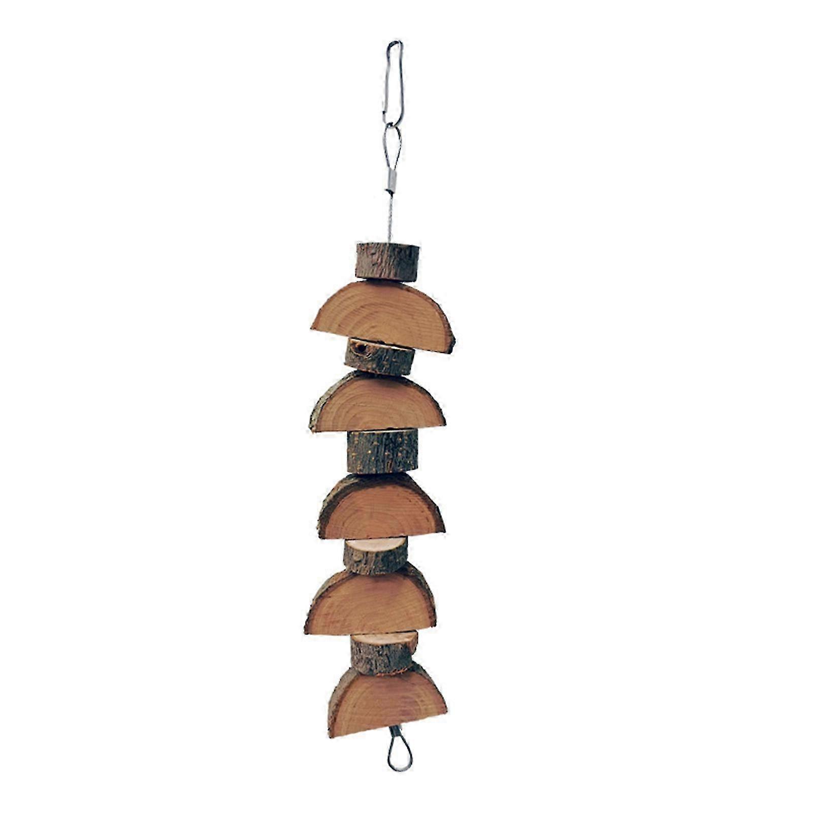 Hamster Toy Fine Workmanship Bite Resistant Natural Pet Hanging Skewers Chew Toy for Small Animal