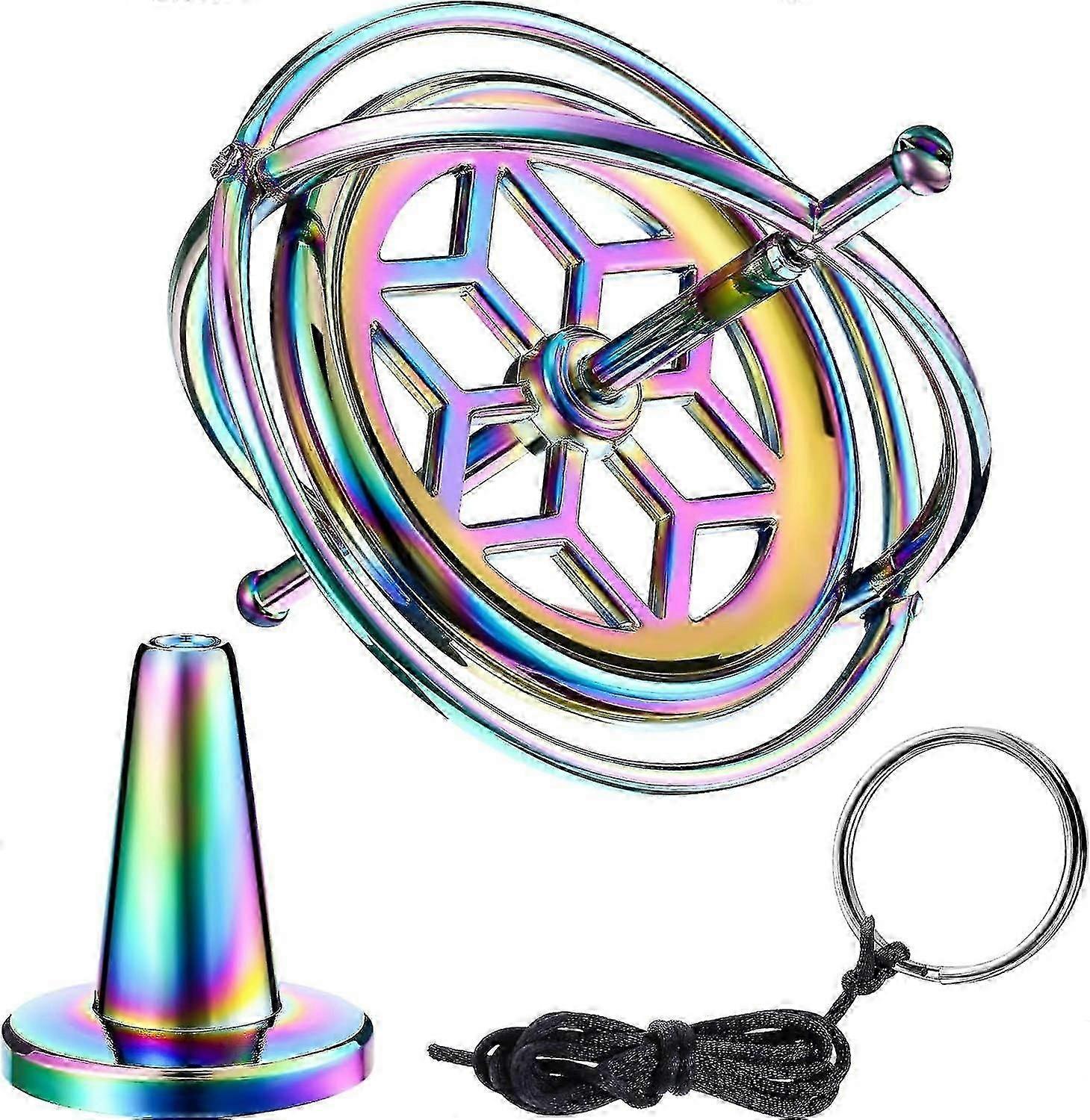 Gyroscope Metal Anti-Gravity Spinning Top Gyroscope Balance Toy Educational