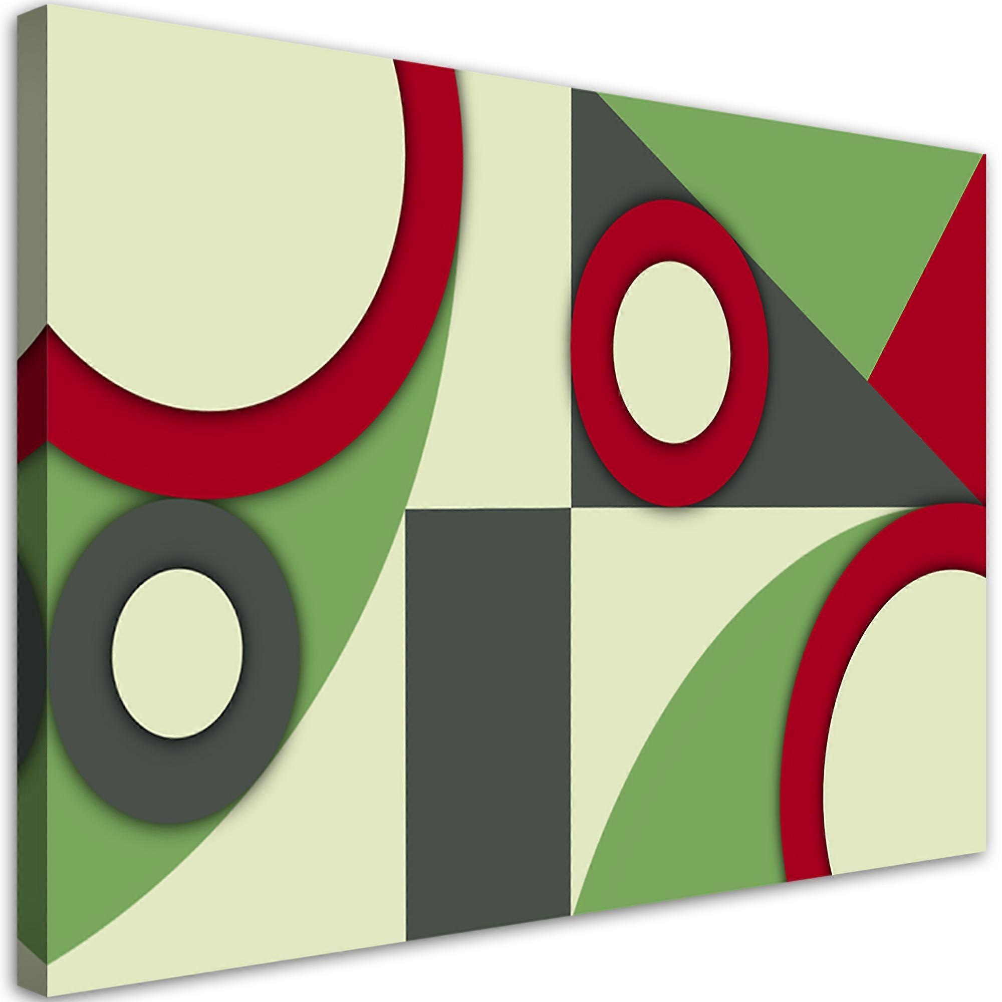 Lienzo, Formas geométricas abstractas - 60x40