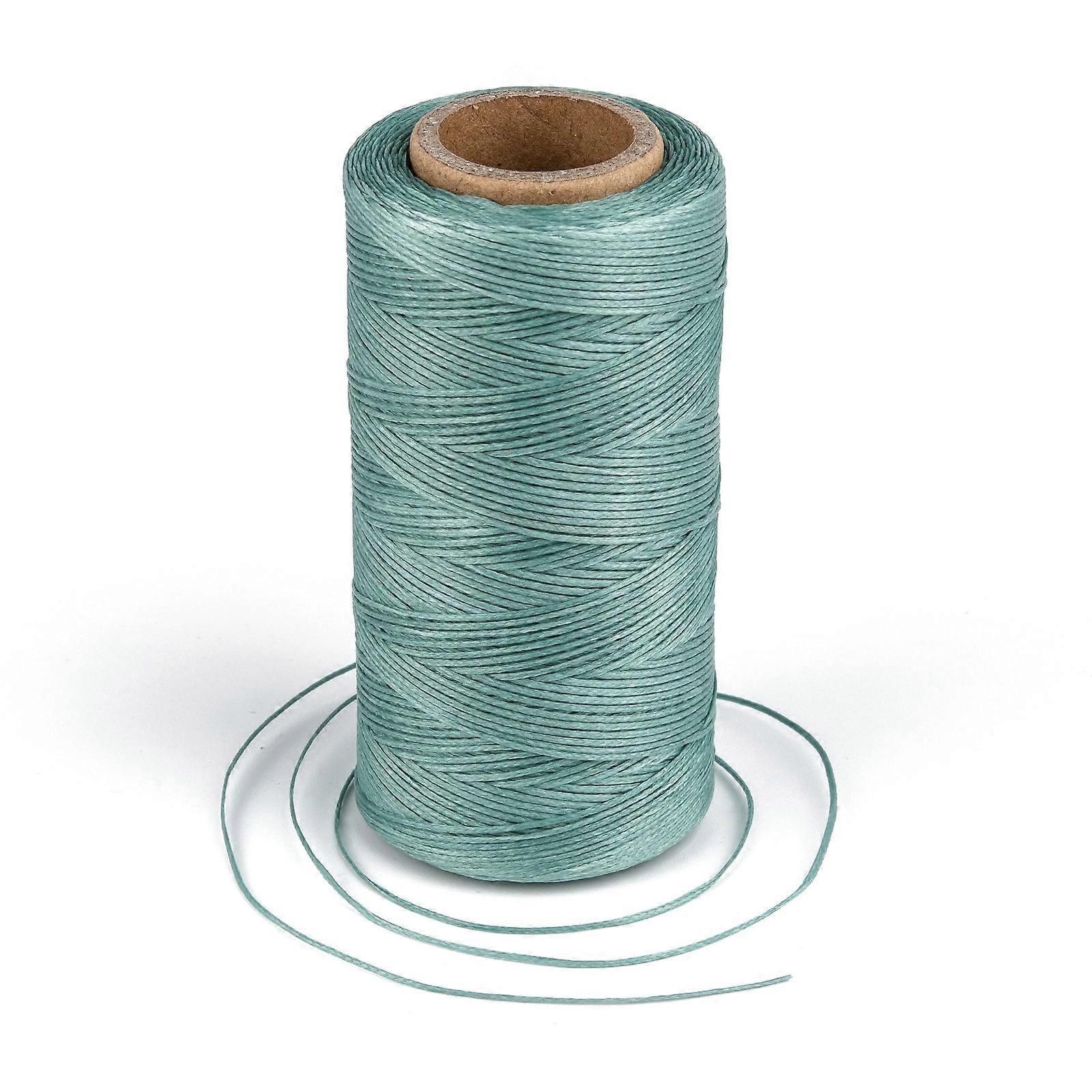 1Roll Dark Cyan Flat Waxed Polyester Cords Jewelry Findings