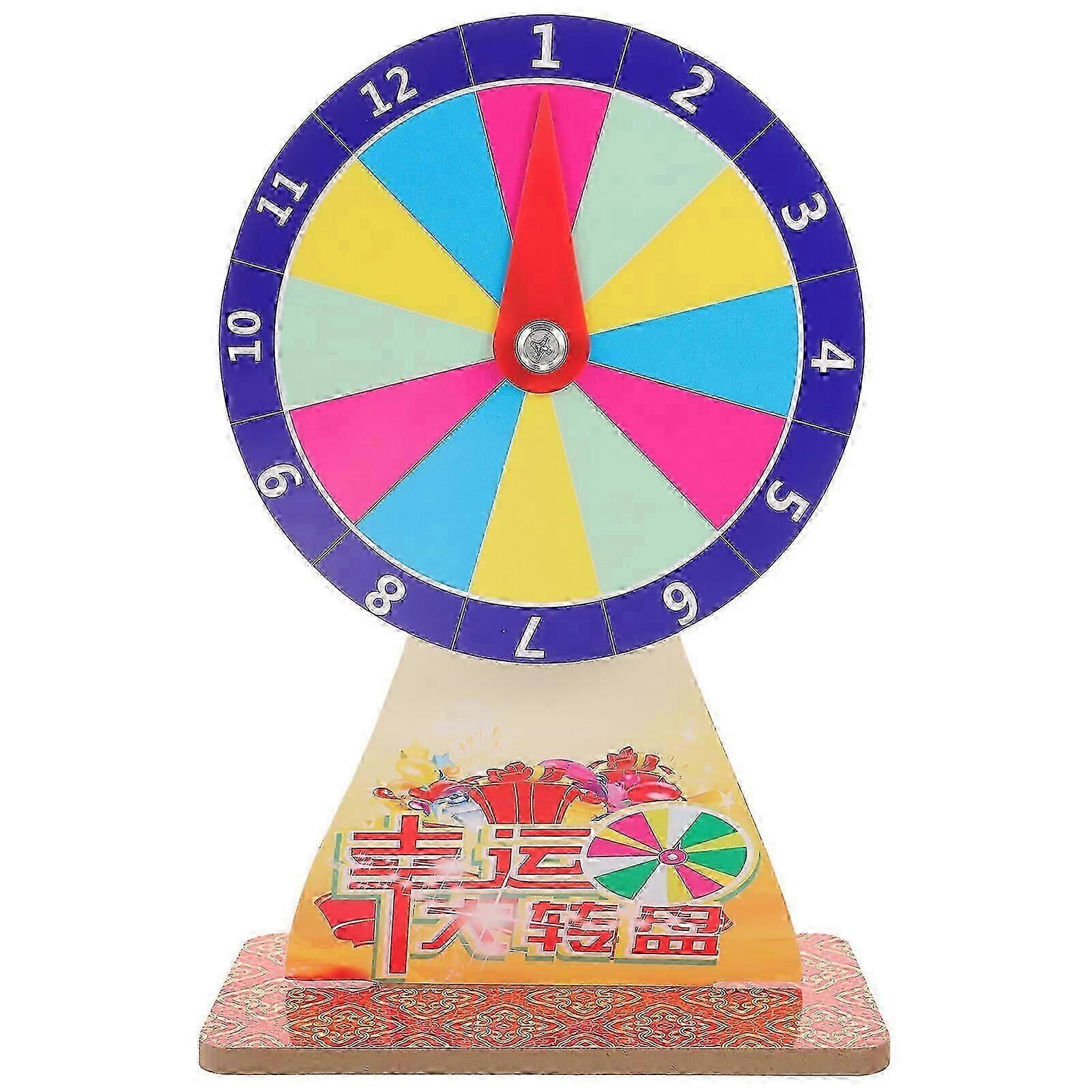 Party Game Wheel Game Rotating Wheel Luck Game Wheel DIY Fortune Wheel Game Prop-Yvan