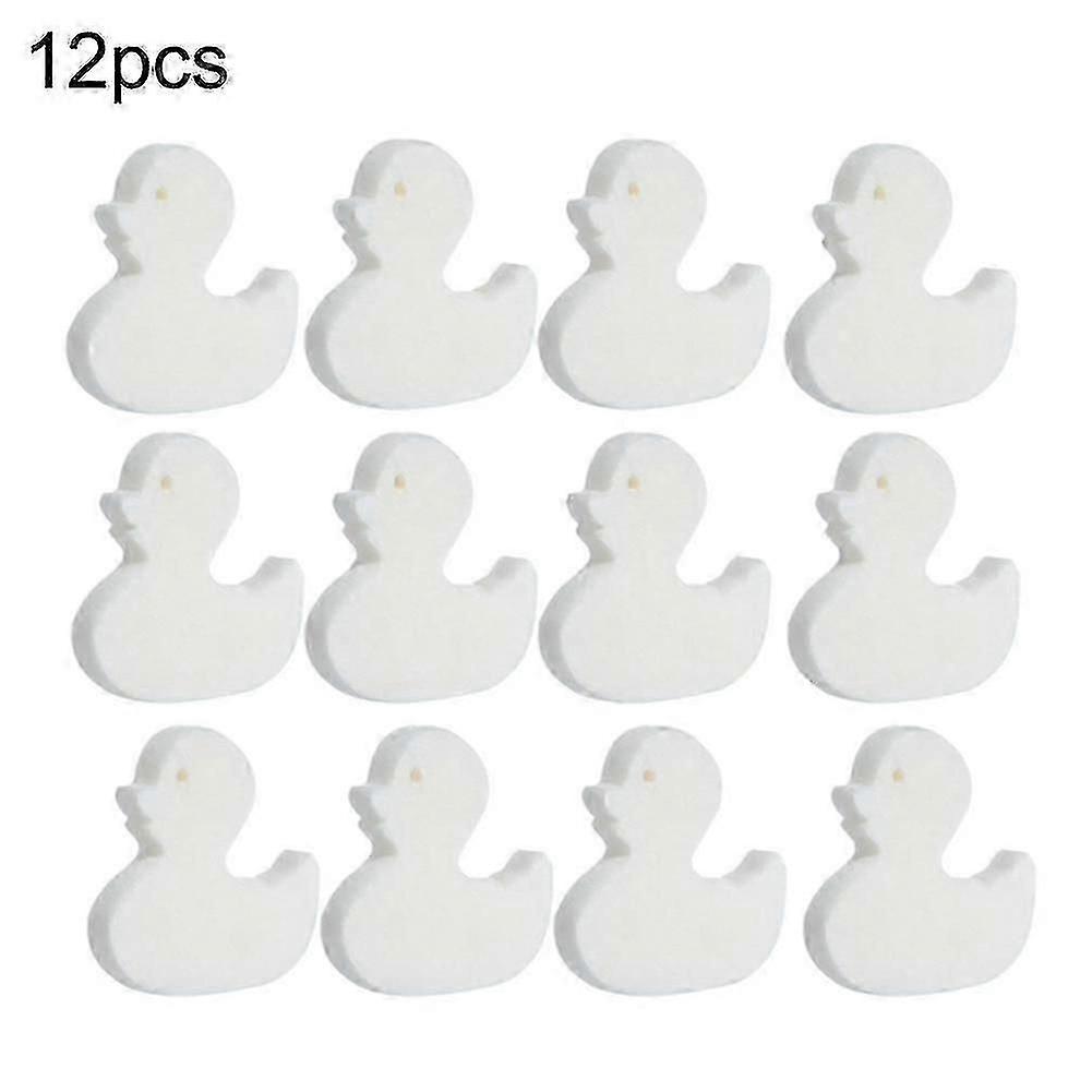 Swimming Pool Oil Absorbing Sponge, Cute Duck Shape, High Efficiency, Pack Of 12, Helps Eliminate Scum, Grime, Slime, Ideal For Pools, Spas, Jacuzzis