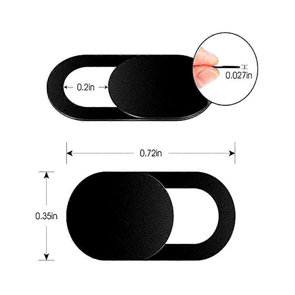 Camera Privacy Protection Ultra Thin Webcam For Computers Laptops Tablet High Quality Cover 6PCS Black