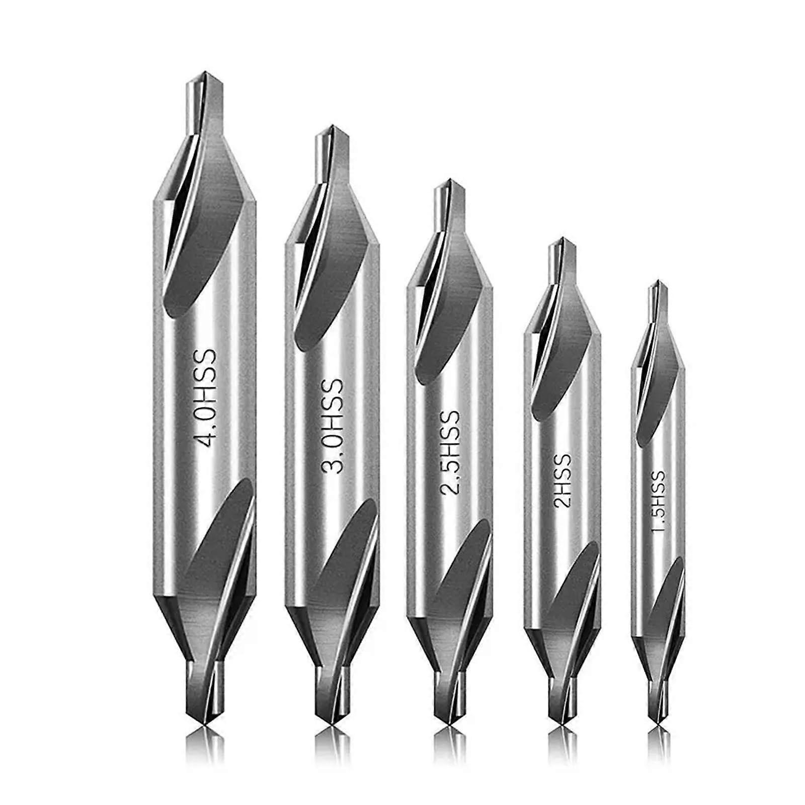 HSS Combined Center Drills Spot Bit Cross Triangle Drill Wood Metal Hole Cutter, Drilling Tool, Sizes 1.5-4 mm, 1 Pc